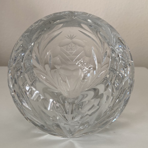 Vintage Cut Lead Crystal Sphere Orb Round Bowl Cigar/Cigarette Ashtray Bowl - Picture 4 of 10